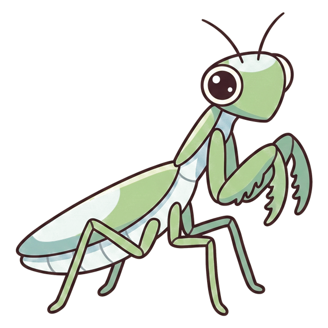 사마귀 일러스트